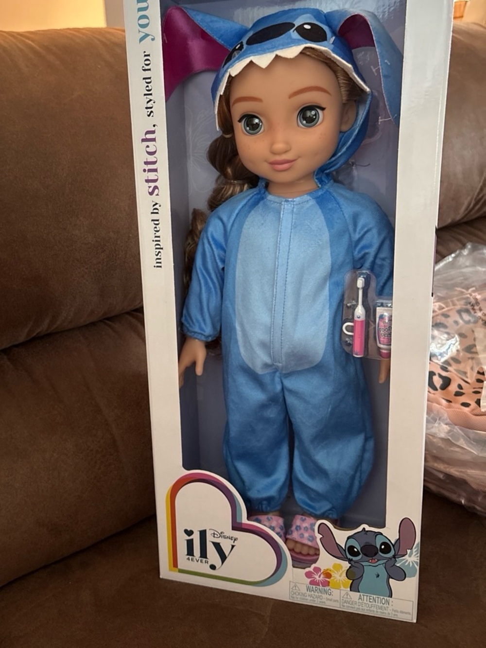 Disney ILY 18” Doll in Blue Stitch Outfit.